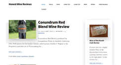 Desktop Screenshot of honestwinereviews.com