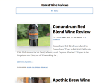 Tablet Screenshot of honestwinereviews.com